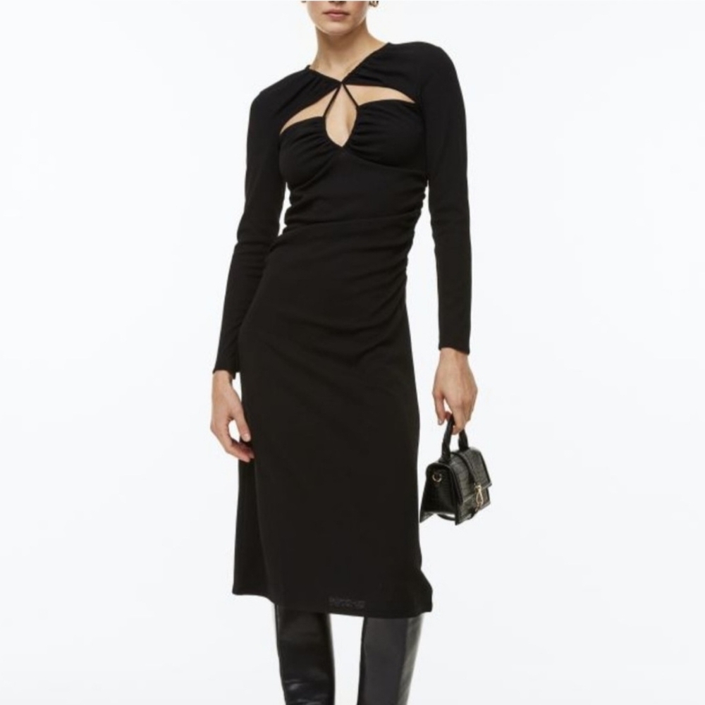 H&M Black Long Sleeve Dress | Large